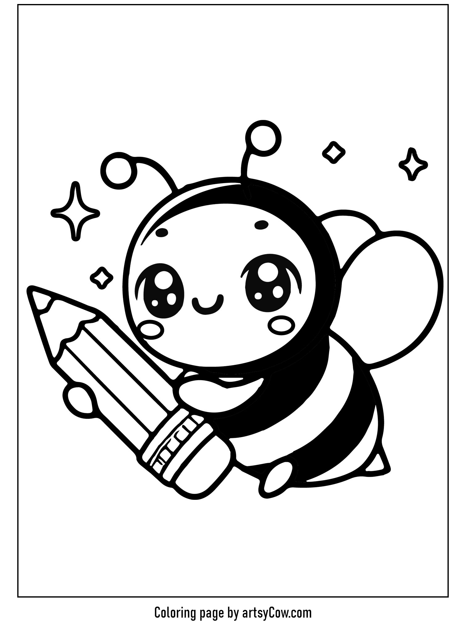 Bumblebee's Pencil Drawing Adventure